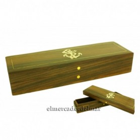 Lapicero náutico caja de madera y latón