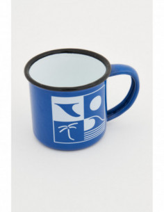 Mug azulino de metal surf 2