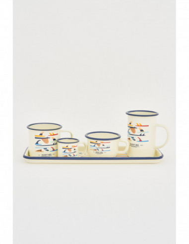 Mug metal blanco 