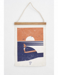 Lámina puesta de sol surf