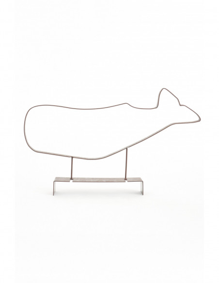 Silueta ballena metal 