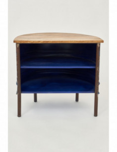 Mesita de noche madera y metal