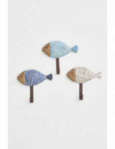 Perchero pez a rayas 