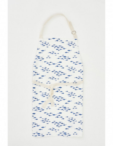 Delantal peces azules