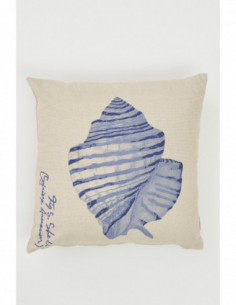 Cojín caracola azulina