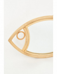 Espejo de ratán pez 2