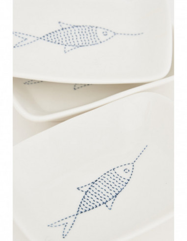Platillo blanco peces