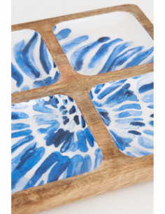 Bandeja concha azul esmaltada  2