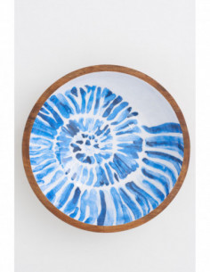 Bol grande de madera esmaltada