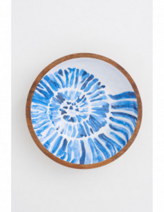 Bol mediano madera esmaltada 