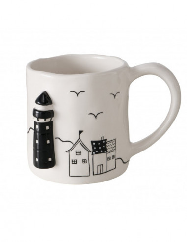 Mug marinero cerámica faro