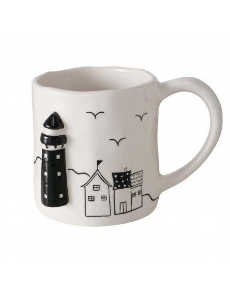 Mug marinero cerámica faro