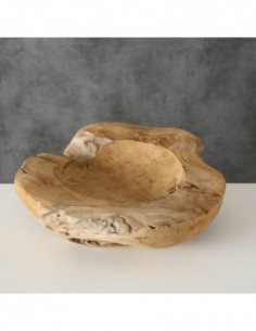 Cuenco rústico de teka madera 2