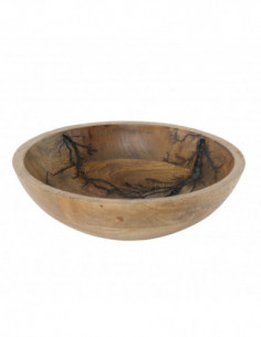 Cuenco redondo madera natural 2