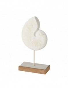 Concha decorativa sobre peana