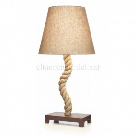 Lámpara náutica de cabo de cáñamo