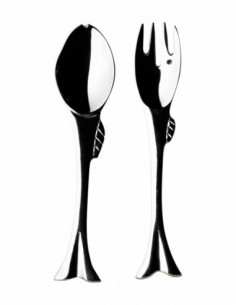 Set 2 cubiertos de pez acero