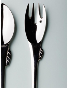 Set 2 cubiertos de pez acero 2