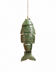 Móvil pez de viento cerámica