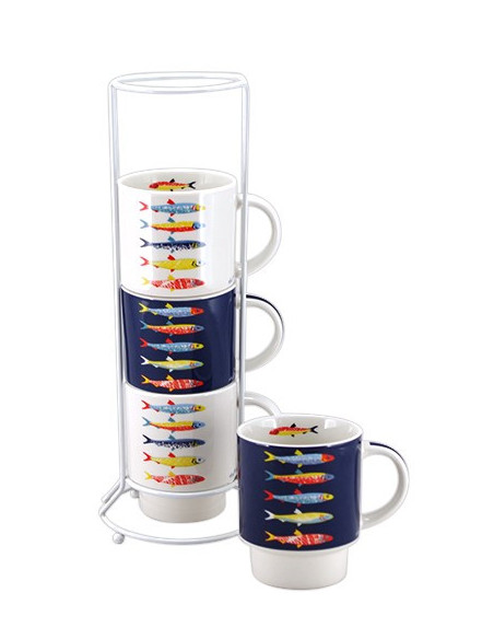 4 mug de peces Merlín 
