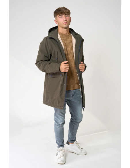 Abrigo de hombre náutico Impermeable