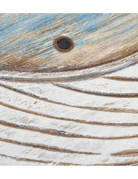 ballena en madera de colores vintage