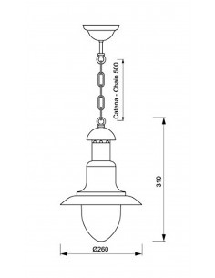 Lampara de pescador marinera de colgar 2