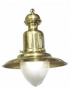 Lampara pescador de latón techo 2