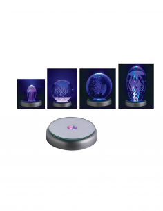 Difusor de Luz LED a Pilas para Medusas de Cristal 2