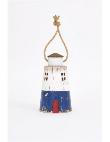  Faro blanco de madera 
