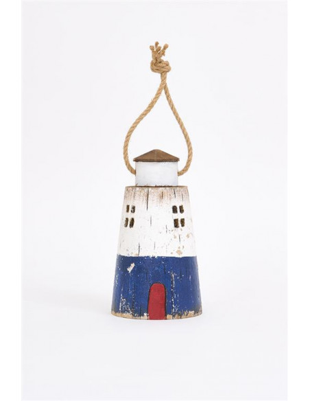  Faro blanco de madera 