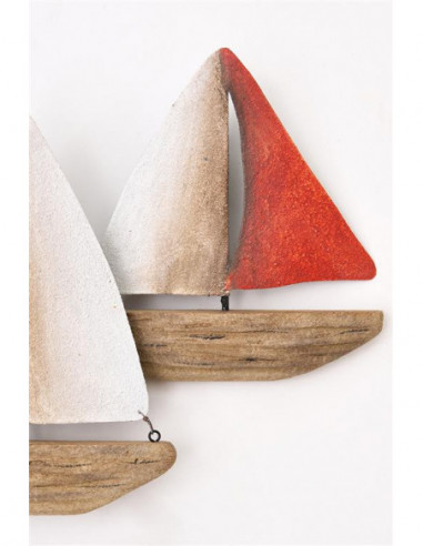  Velero de madera roja 