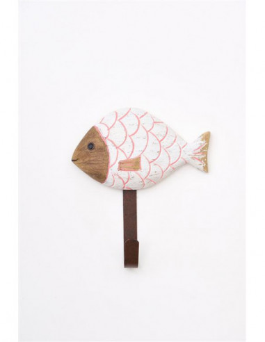  Pez blanco de madera 