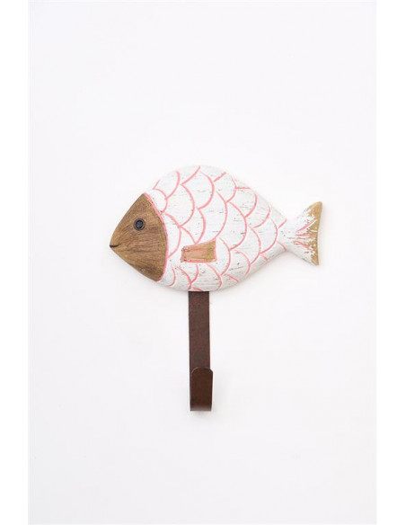  Pez blanco de madera 