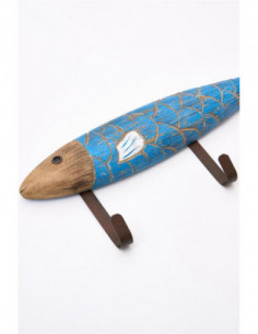 Perchero pez de metal  2