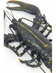 Langosta negra de resina  2