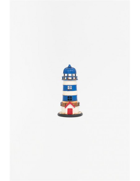 Faro de metal azul 
