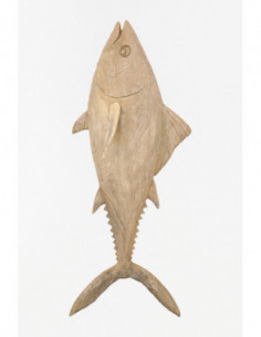 Pez de madera decorativo