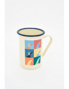Mug de metal surf  2
