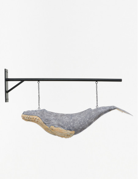 Ballena colgante de metal 