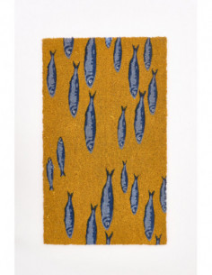 Felpudo rectangular diseño de peces 