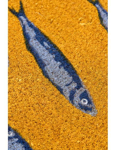  Felpudo de peces azulinos 