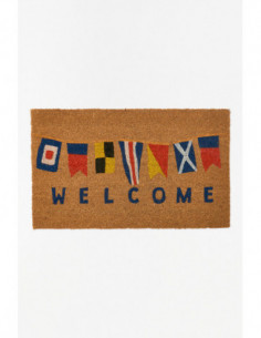 Felpudo de Welcome marino 