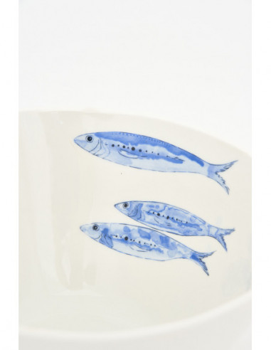  Plato diseño peces 