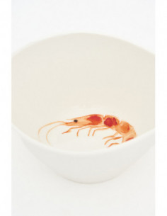 Bol blanco de cerámica  2