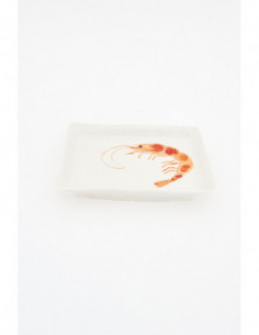 Plato de cerámica gamba  2