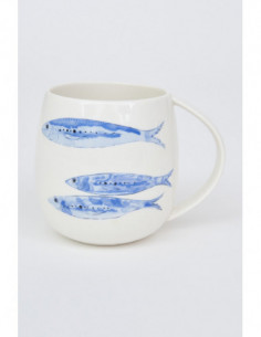 Mug de peces azulinos 