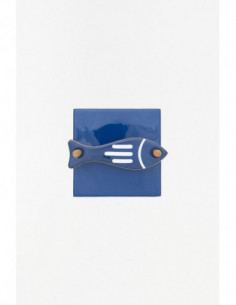 Servilletero marina de madera esmaltada 