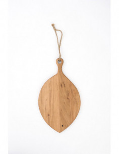 Tabla de pez redondo de madera 