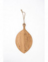 Tabla de pez redondo de madera 